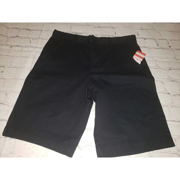 Nwt Cat & Jack Boys Size 12 Husky Black Uniform School Shorts - Picture 1 of 2